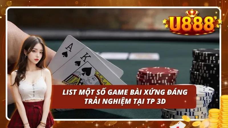 03 siêu phẩm nên thử dù chỉ một lần tại game bài TP 3D  