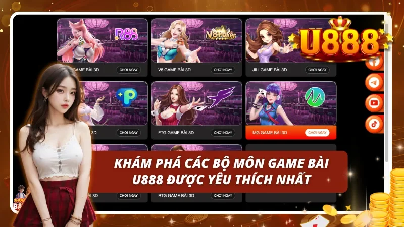 Tìm hiểu các bộ môn được yêu thích nhất tại game bài U888