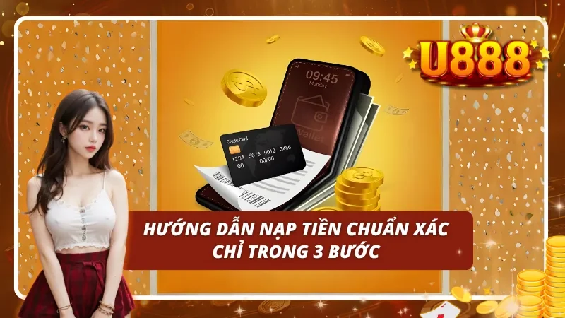 3 bước đơn giản giúp bạn nạp tiền U888 chính xác tuyệt đối