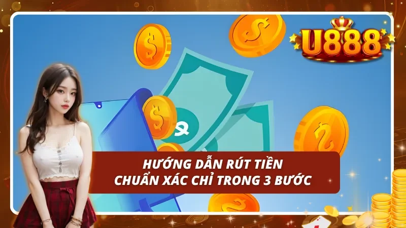 Chỉ dẫn hội viên rút tiền U888 thuận lợi thông qua 3 bước cơ bản