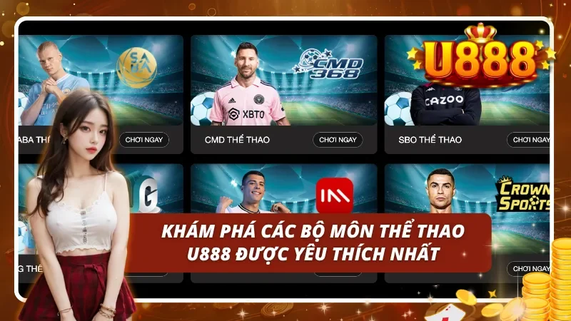 Xem qua về các bộ môn thể thao được yêu thích nhất tại U888
